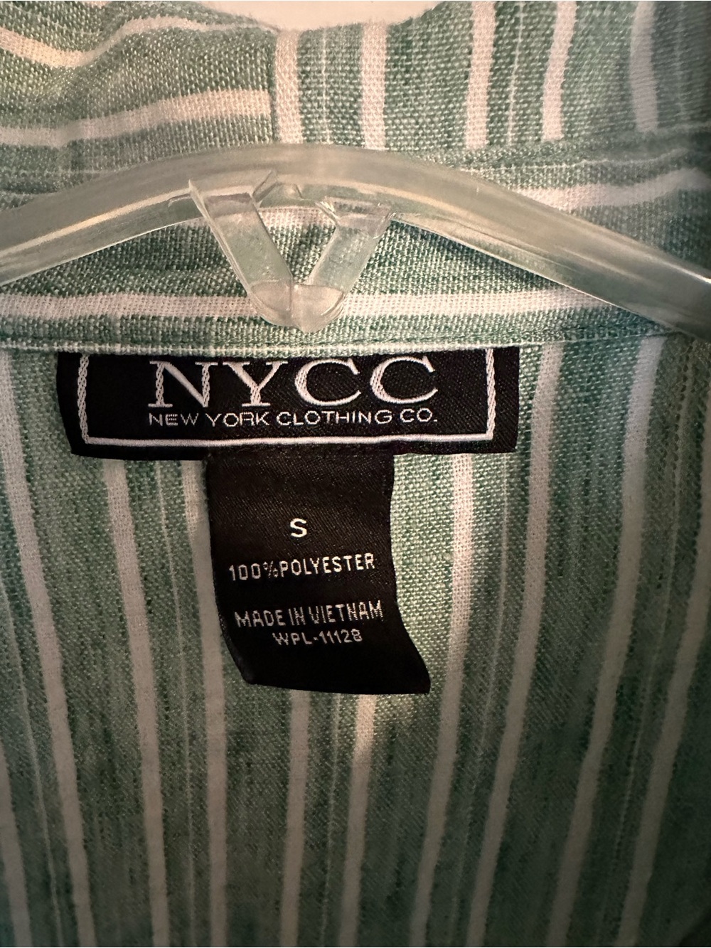 NYCC Green & White Striped Short-Sleeve Button-Down Shirt - Picture 2 of 3